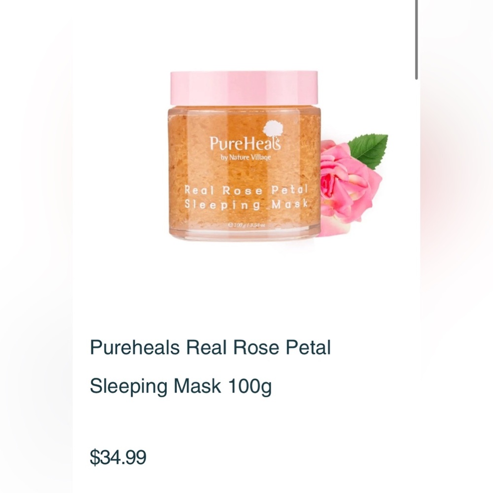 PureHeals Real Rose Petal Sleeping Mask